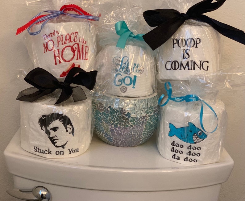 Custom Toilet Paper Roll Embroidered Mothers Day Gift Etsy