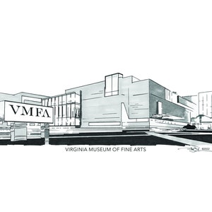 VMFA, Richmond, VA • Drawing by N. Blake Seals