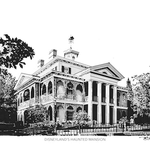Disneyland&#39;s Haunted Mansion • Drawing by N. Blake Seals