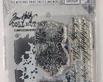 THMM123 Fragmente, Schmutz und Krakelee Tim Holz Stempel/Schablonen NIP Stampers Anonymous
