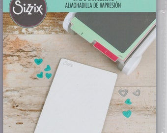 Sizzix Impressions Pad 655120 For Embossing NIP White 8 7/8 × 5 7/8 × 1/8 Zoll