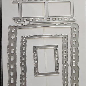 Film Frames Matrices de DeCoupe Juego de troqueles de corte de 4 piezas Recuerdos Nuevo
