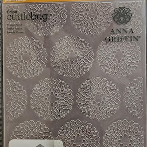 Folder do wytłaczania Cricut Cuttlebug Anna Griffin Floral Grid 5 x 7 cali 2003464
