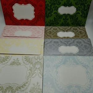 Anna Griffin Style Decorated Semi-Rigid Expandable Flat Mailer Various Color Decor