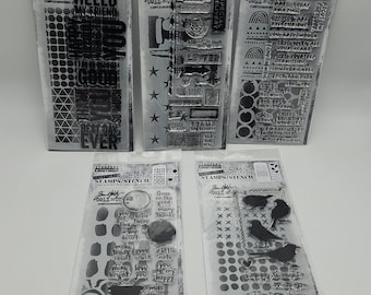 Tim Holtz Stampers Anonyme Stempel & Schablonen - Mixed Media Crafting