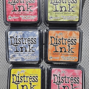 Choose Color - 3" x 3" Full-size Tim Holtz Ranger Distress Ink Pads Sealed Acid Free