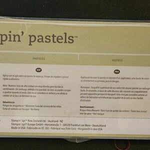 Stampin' Up ! Set de craies pastels non ouvert