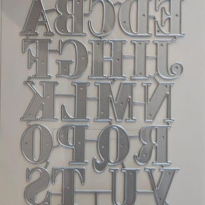 771709 Recollections Alfabet Metall Skärstansar 26-delars A–Ö Bokstäver Set