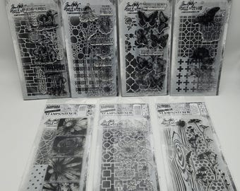 Tim Holtz Stampers Anonyme Stempel und Schablonen - Mixed Media Crafting