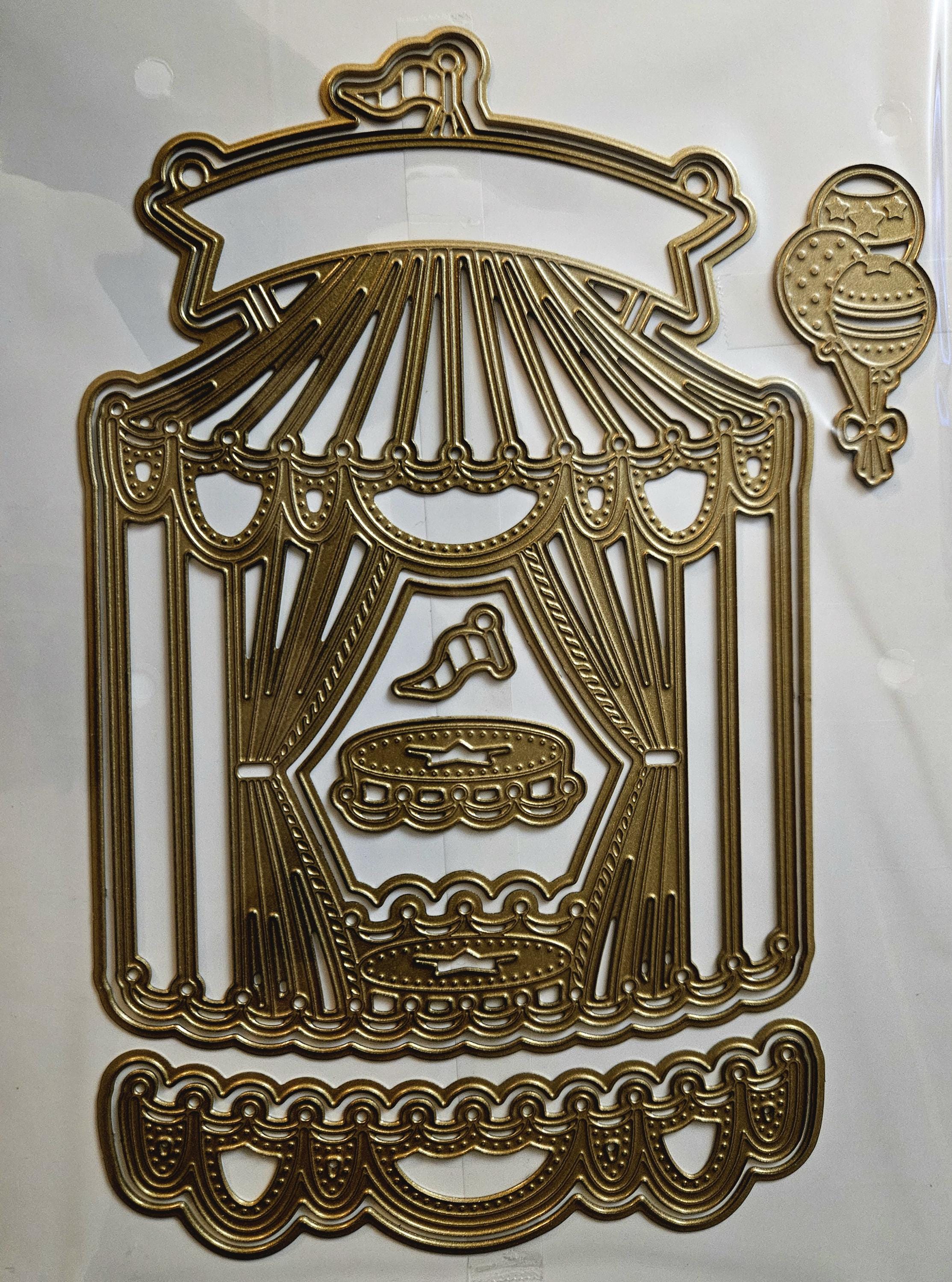 Anna Griffin 3D Zirkuszelt Dies AG-1747H 2024 NIP Metall Schneiden Prägen Handwerk 666303027474
