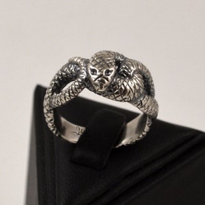 Nidhogg ring, sterling silver image 3