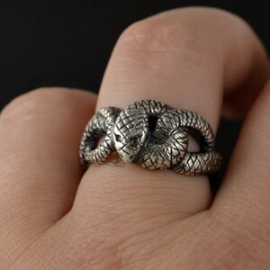 Nidhogg ring, sterling silver image 5