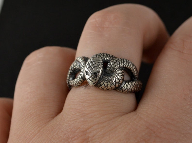 Nidhogg ring, sterling silver image 5