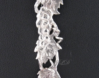 Vine, pendant, sterling silver