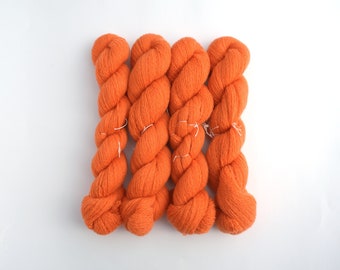 Destash *Delicate* Cashmere Lace Recycled Yarn, *Read Description Carefully*, Four Skeins, 1520 Yards, Orange, Reclaimed, Ecofriendly