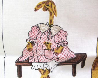 Ginger Giraffe Doll Panel~~Simply Nantucket for Spring Industries~~Item #631