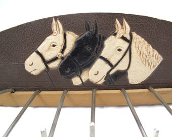 Vintage Tie and Belt Hanger With Horse Design~~Item #633