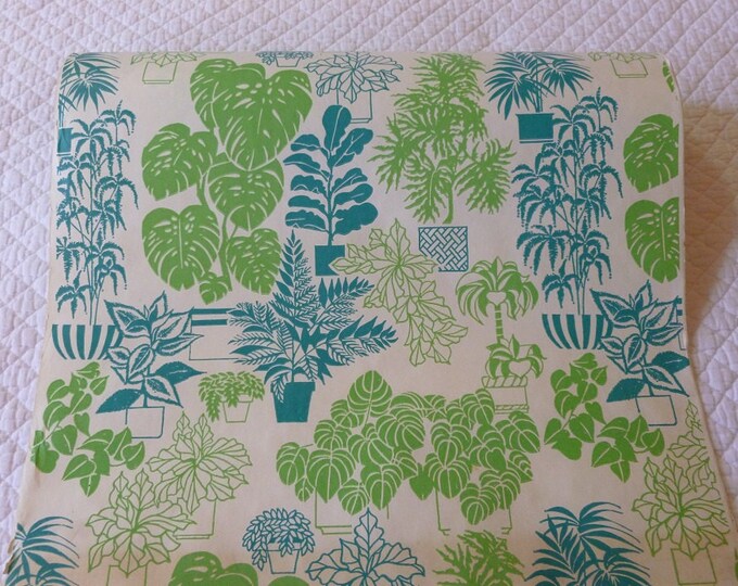 Vintage Shelf Paper Liner Botanical Plant Design Partial Roll 252