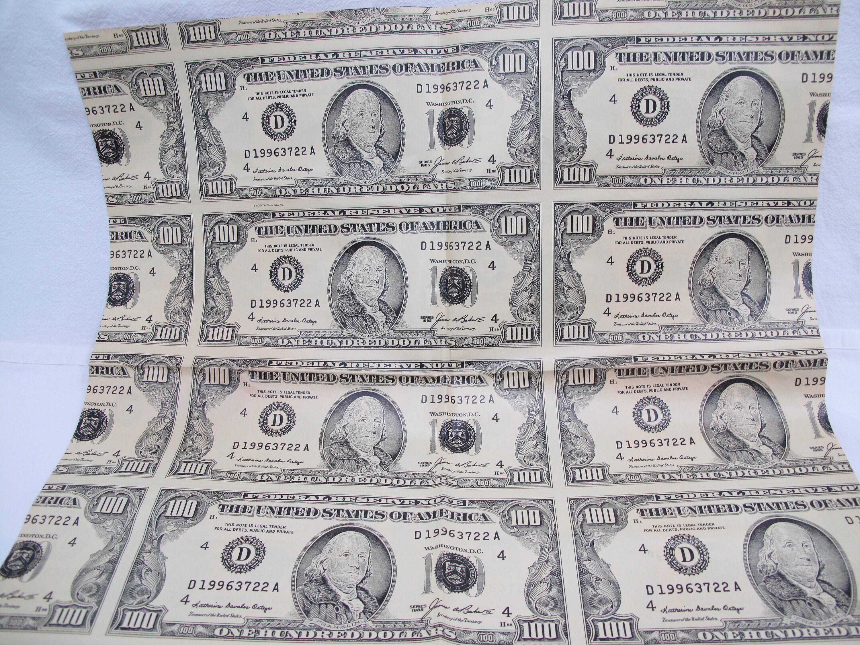 4 Packs Vintage 100 Dollar Bill Theme Wrapping Paper4 Etsy