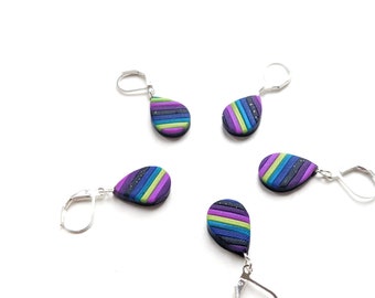 Wicked Drop Stitch Markers. Set of 5. Universal. Knitting and crochet. Ready to ship