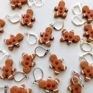 Maschenmarkierer Lebkuchen. Universell einsetzbar zum Stricken und Häkeln. Weihnachten.