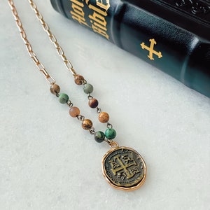 Renaissance Cross Pendant Choker
