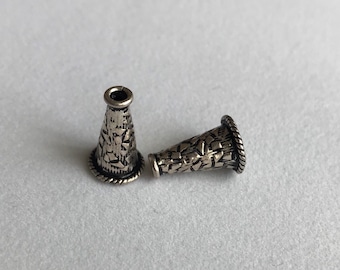 Sterling Silver Cones - 1 pair