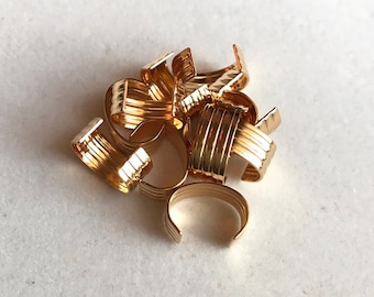 GP Cuff 12 pieces |  Gold Plated Leather Cuff | Metal Bead Cuff | Metal Cuff