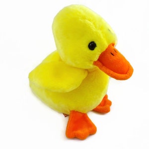 Ty Beanie Buddy Soft Cute Bright Yellow Duck 9&quot; Plush Stuffed Animal 1998