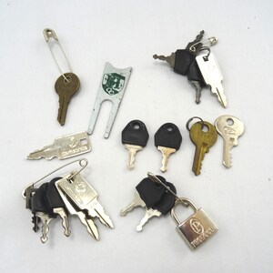 Vintage Set of 17 Suitcase Keys Old Keys Lock