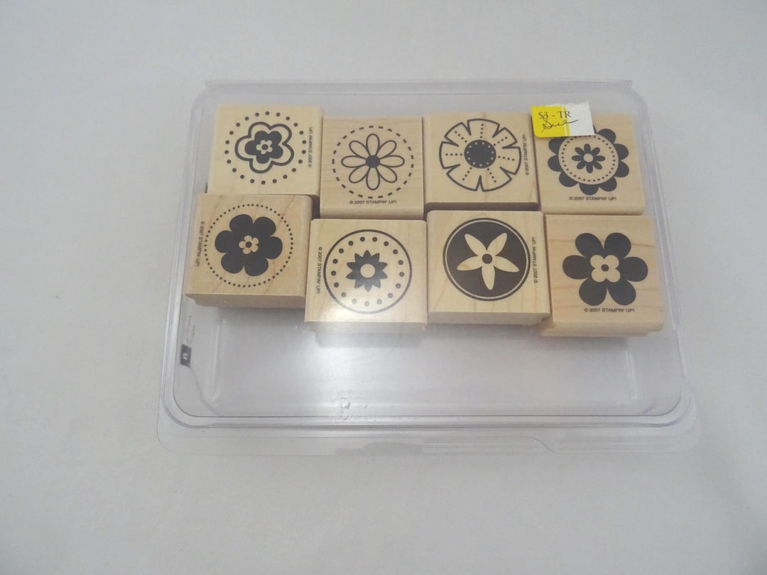 Stampin up Big Flowers Rubber Craft Stamps Set of 8 2007 - Etsy