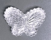 Vintage Lead Crystal Butterfly Trinket Box, Ring Holder, Jewelry Box Nachtmann Bleikristall West Germany