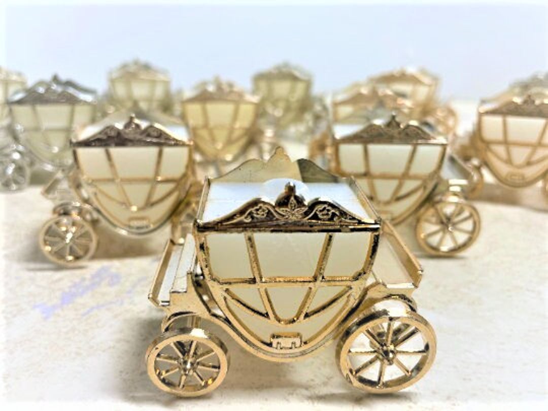 Rare Vintage Lot of 12 Silver and Gold Plastic Pifco Cinderella