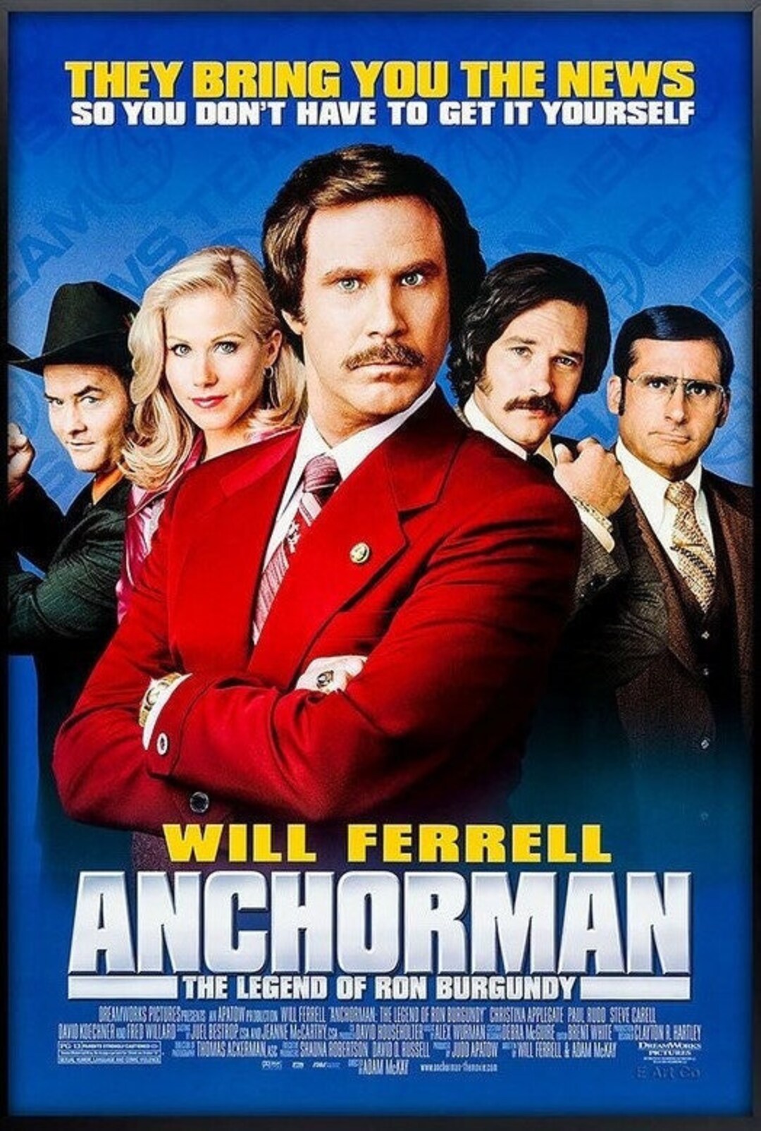 Anchorman Cast From the Anchorman Wall Hanging, Anchorman, the Legend