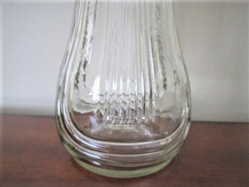 Vintage Clear Hoosier Glass 4087B Decorative Flower Vase Etsy