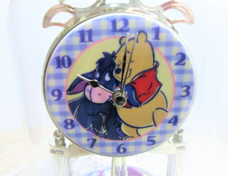 Disney Winnie the Pooh Anniversary Clock Glass Dome Porcelain Etsy