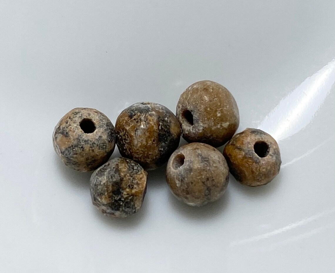 Grain Stone natural Round 4mm Brown 55 Beads Etsy