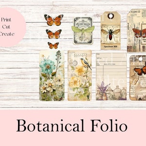 Botanical Folio and Pocket for Junk Journals