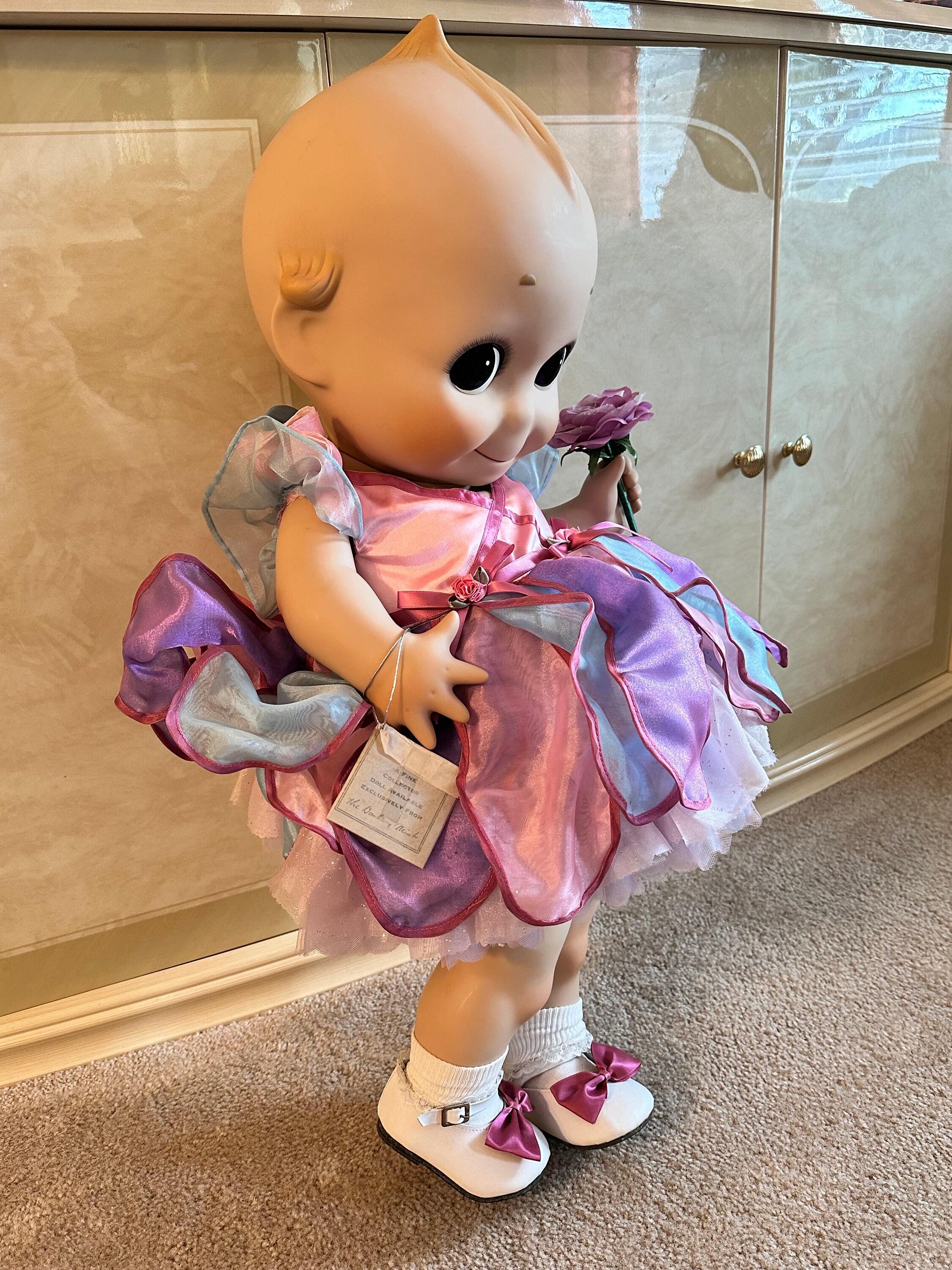 キューピー人形 特大 特大 キューピー人形 羽付き ヴィンテージ 昭和レトロ ソフビ ビッグ