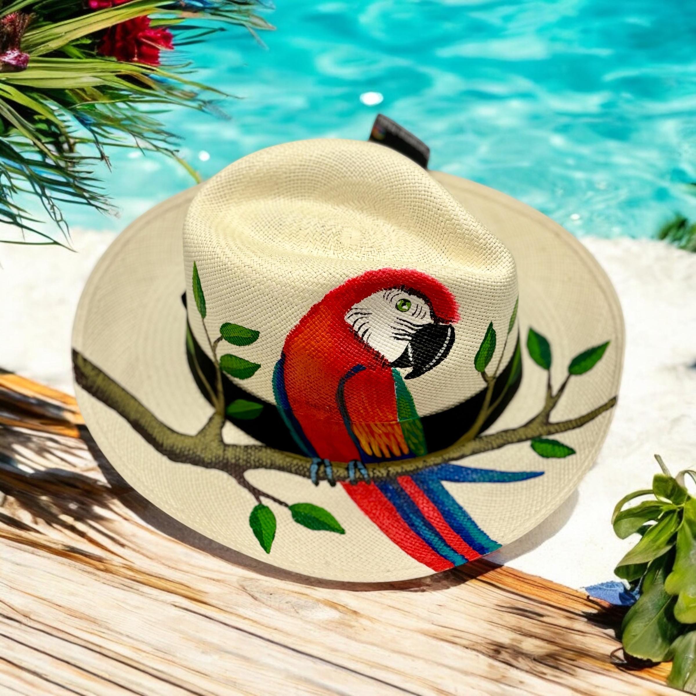 Original Panama Hat Genuine Handwoven & Hand Painted - Etsy display picture 2