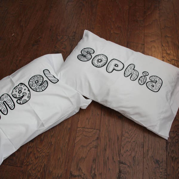 Color me Personalized Pillow Case, Standard Size