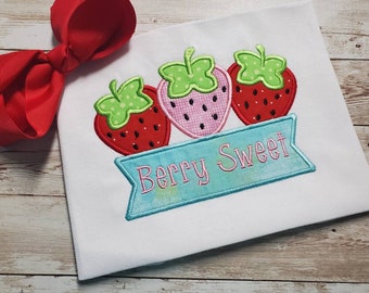 Strawberry Trio Personalized shirt