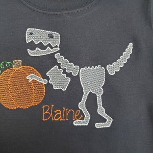Glow in The Dark Dinosaur Halloween shirt