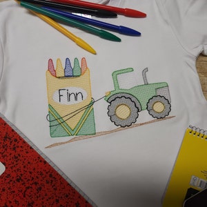 back to school shirt Tractor