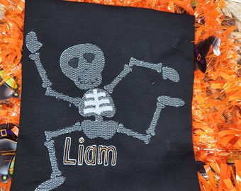 Glow in The Dark Skeleton Halloween shirt