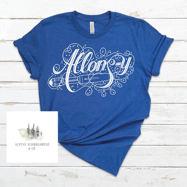 Doctor Who, Tenth Doctor, Doctor Who Shirt, Allonsy Shirt, DW Shirt, Tardis Blue, Doctor Who Shirts, Gift for Her, Gift for Nerd, Doctor