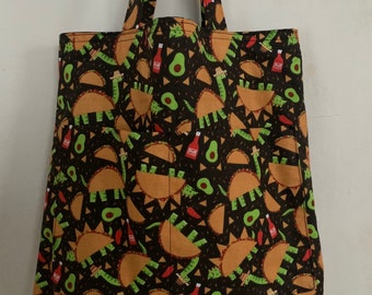 Taco Dinos Medium Tote, Shoulder Bag