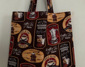 Simple Morning Coffee Tote, Shoulder Bag