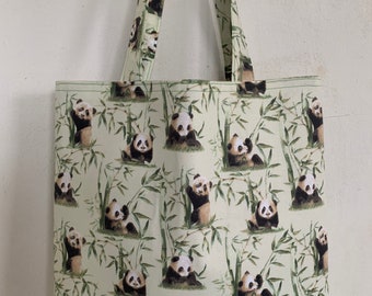 Panda Natural Habitat Cotton Tote