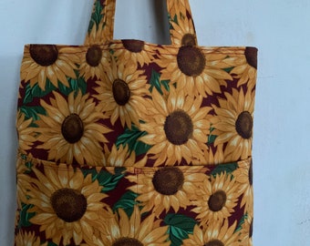 Simple Sunflowers Canvas Tote